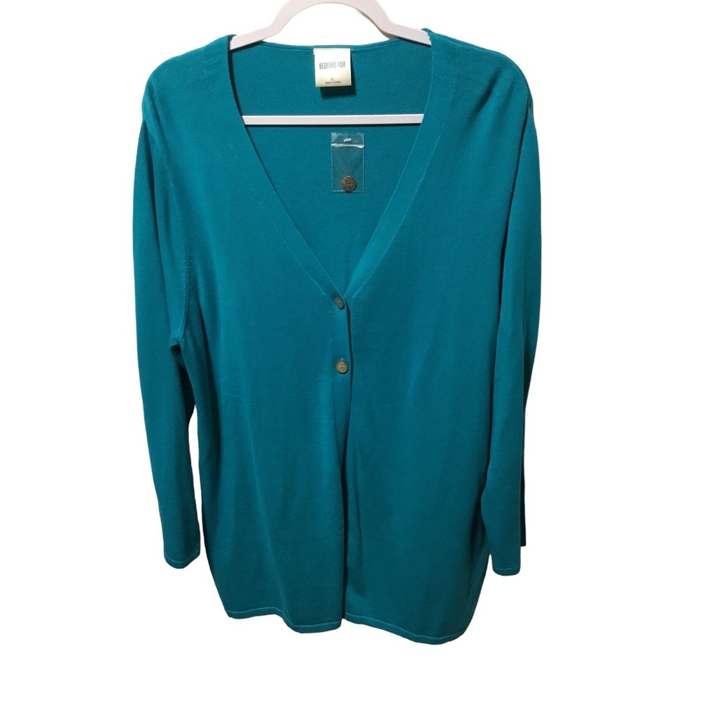 Bedford Fair Two Button Cardigan Size XL NWOT